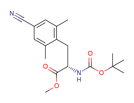 (S)-methyl 2-((tert-butoxycarbonyl)amino)-3-(4-cyano-2,6-dimethylphenyl)propanoate